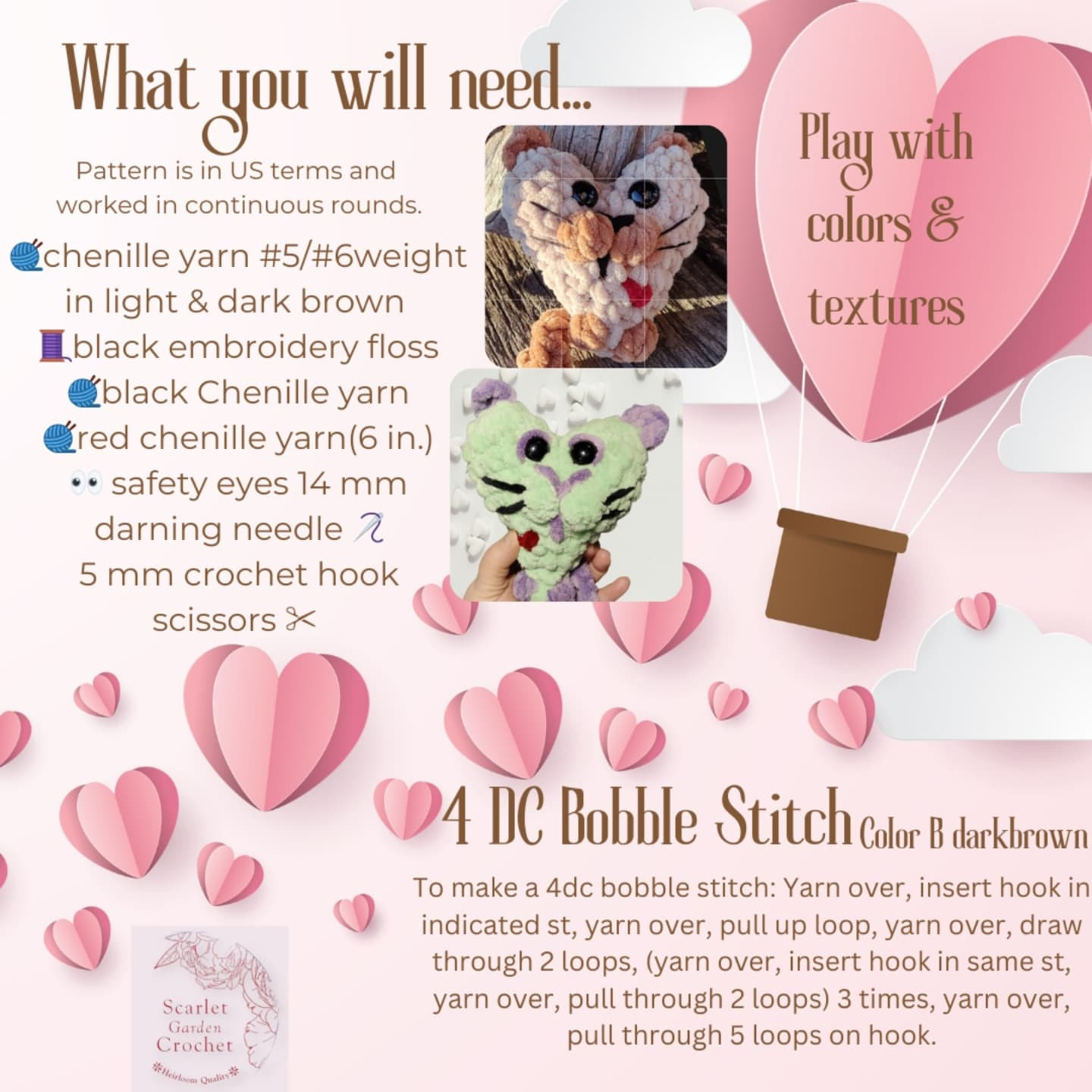 Crochet Your Own Simon the Love Kitty Kat Today!