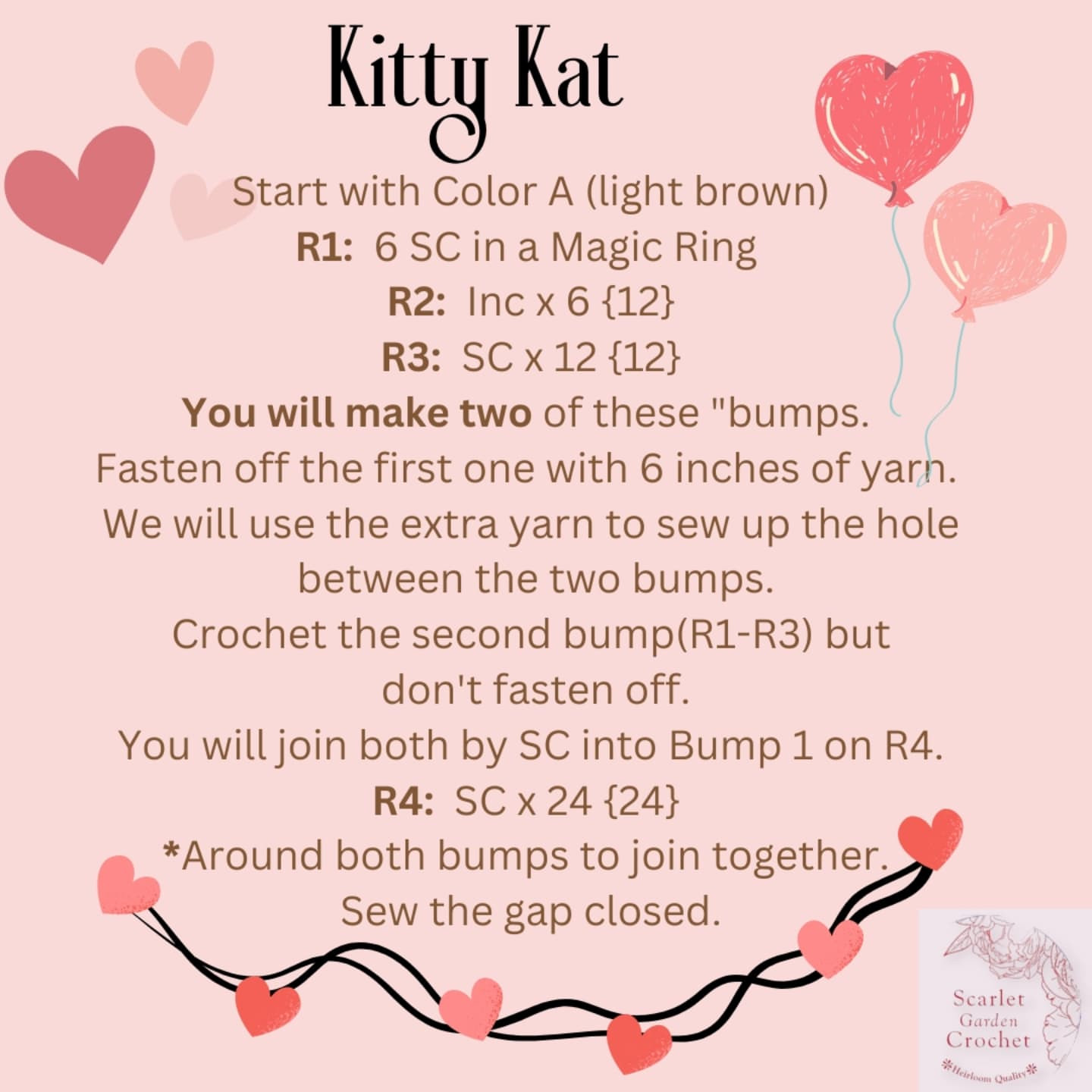 Crochet Your Own Simon the Love Kitty Kat Today!