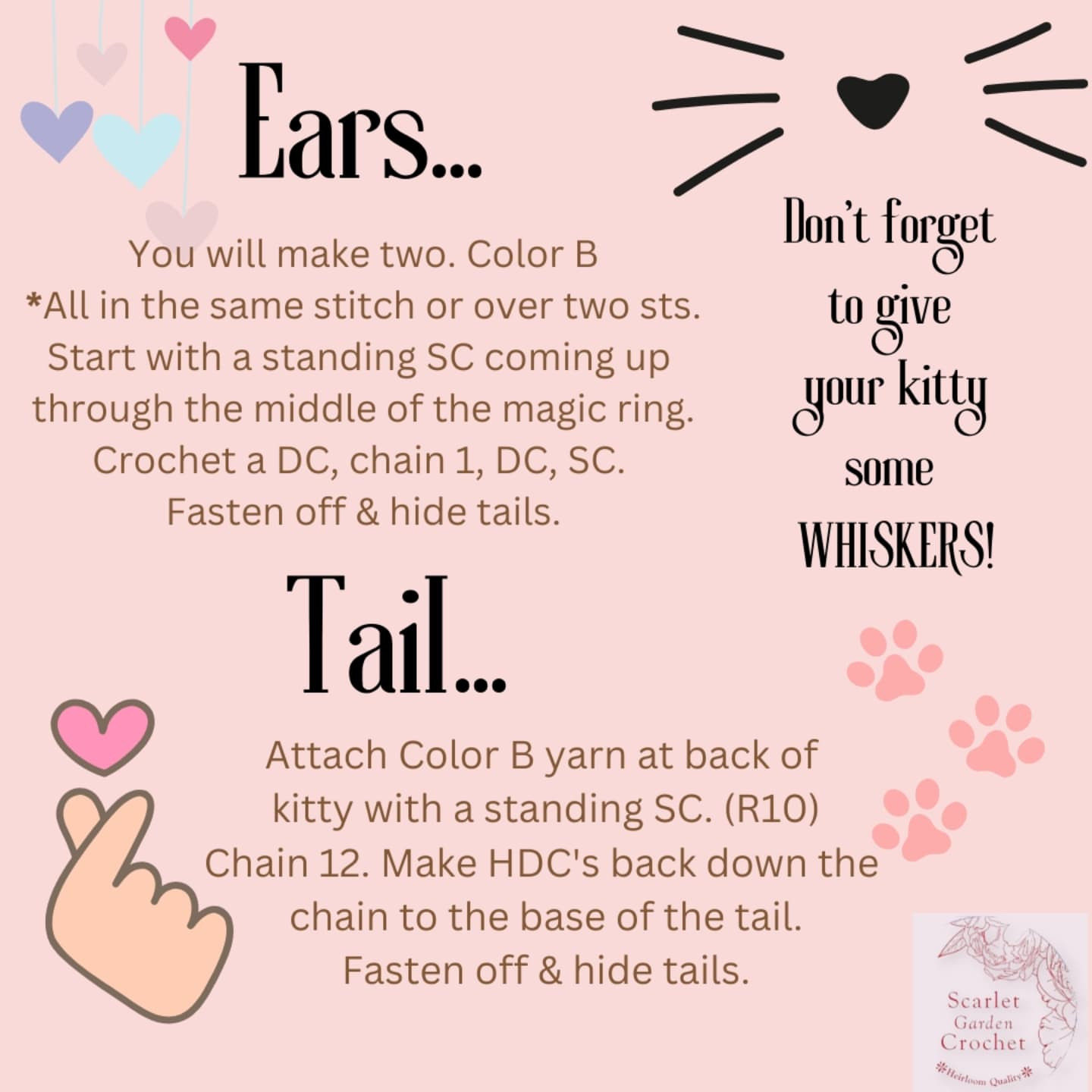 Crochet Your Own Simon the Love Kitty Kat Today!