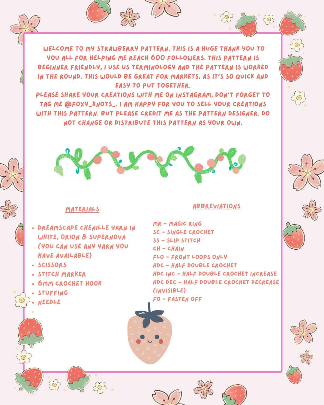 Crochet Your Own Strawberry with This Free Pattern