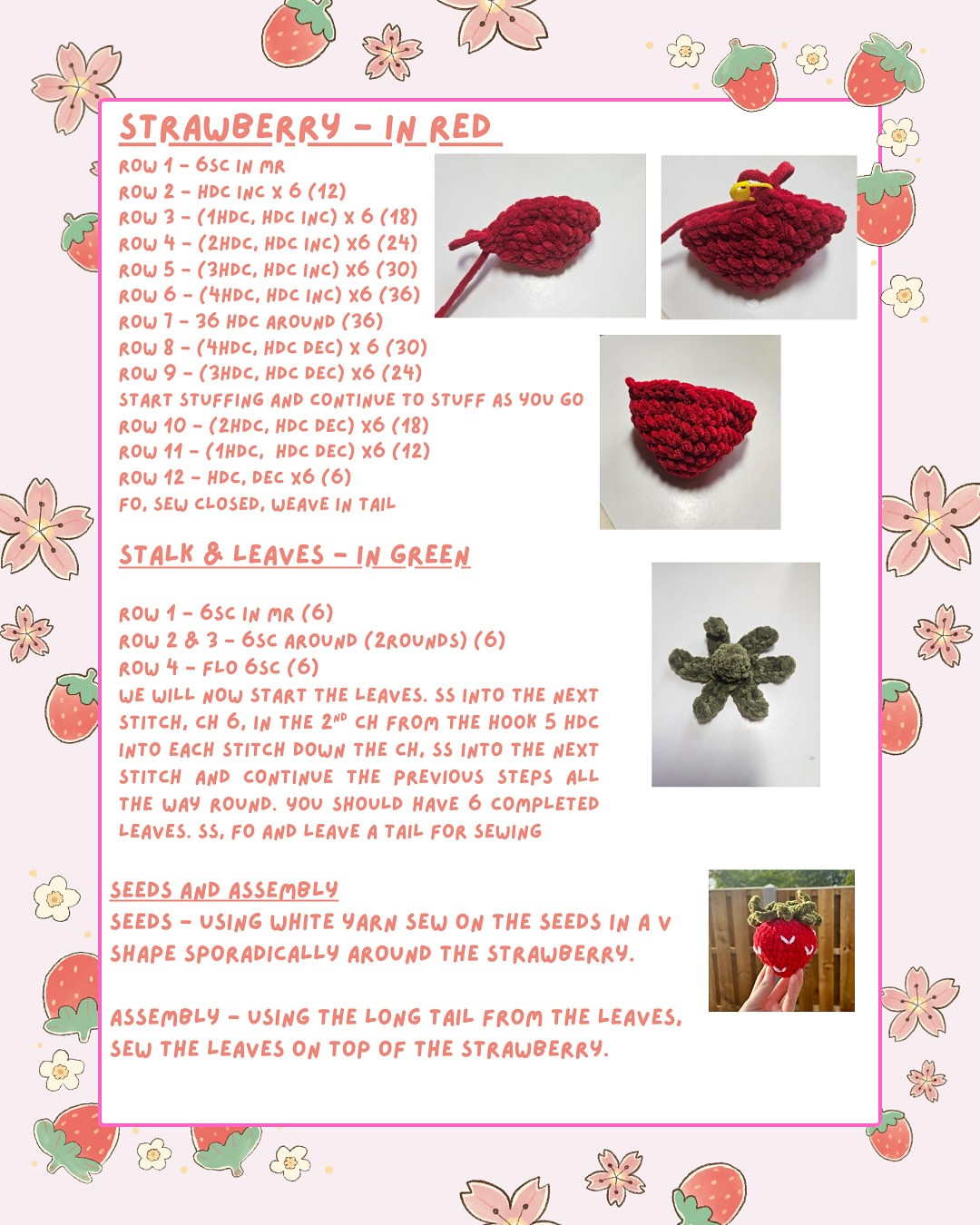 Crochet Your Own Strawberry with This Free Pattern