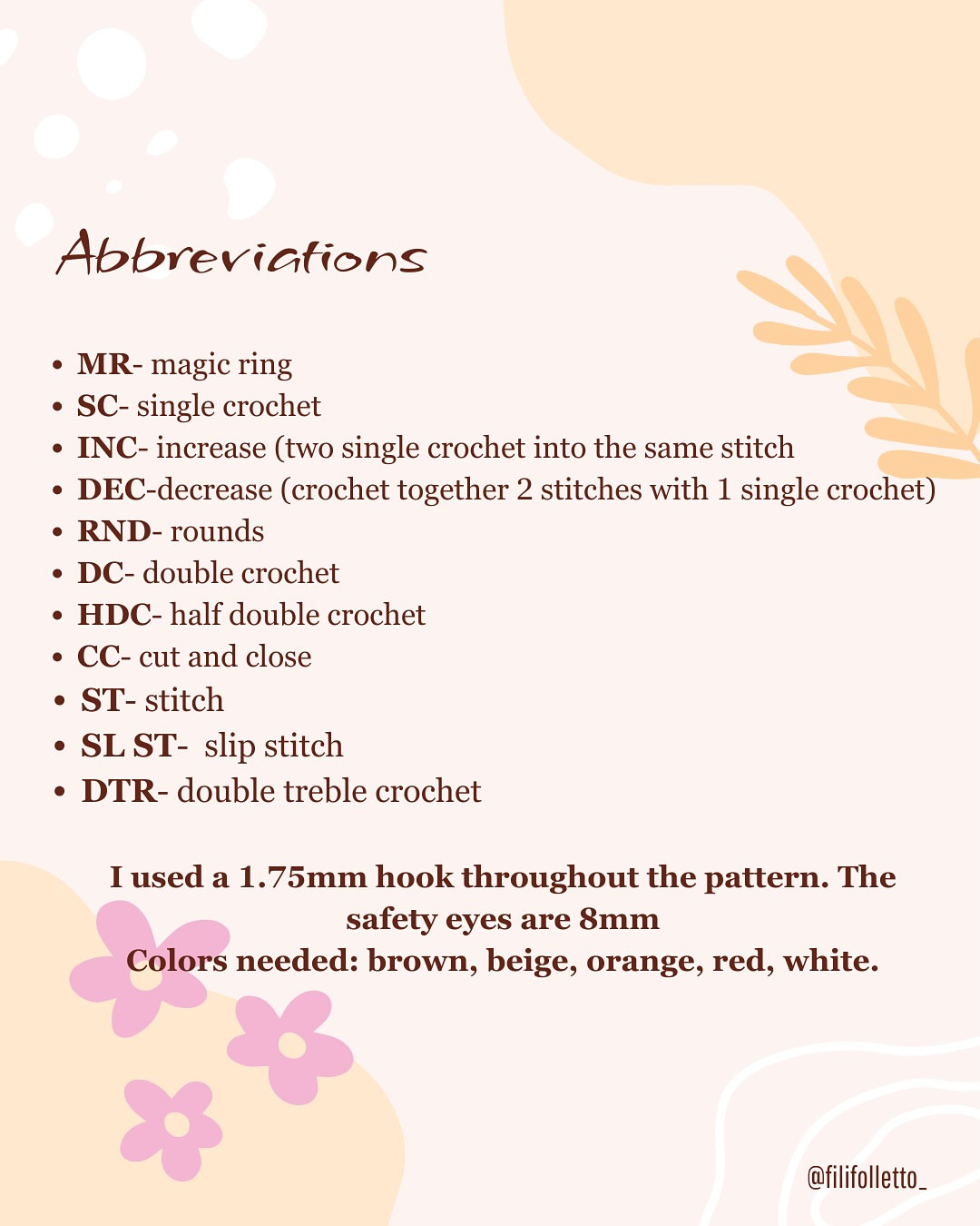 Cute Amigurumi Bear with Flower Free Crochet Pattern