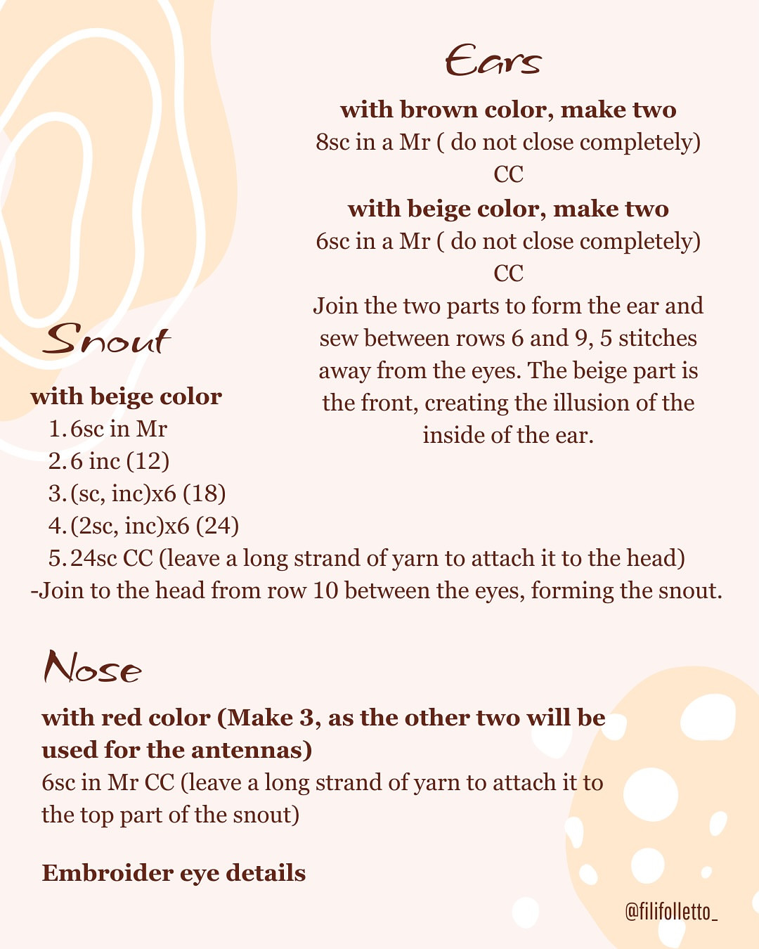 Cute Amigurumi Bear with Flower Free Crochet Pattern