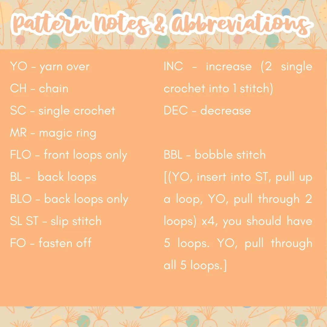 Cute Baby Root Veggies Crochet Pattern for Beginners