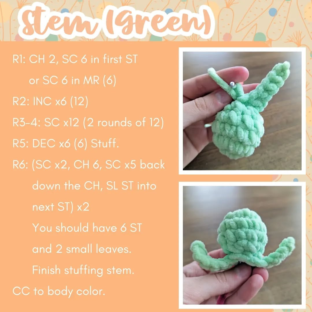 Cute Baby Root Veggies Crochet Pattern for Beginners