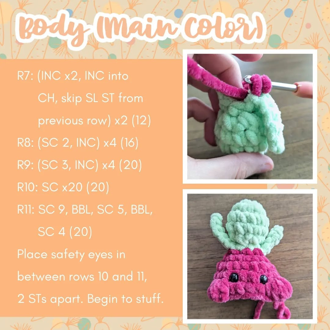 Cute Baby Root Veggies Crochet Pattern for Beginners