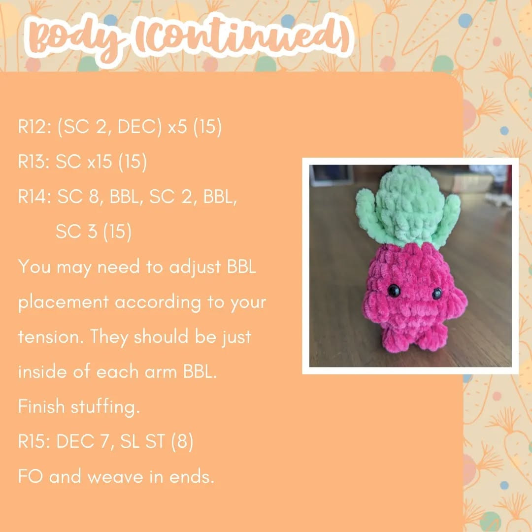 Cute Baby Root Veggies Crochet Pattern for Beginners