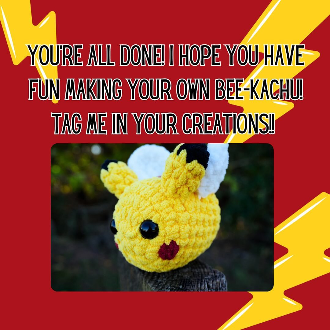 Cute Bee-Kachu Crochet Pattern for Amigurumi Lovers