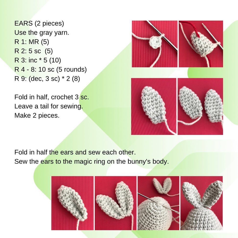 Cute Bunny Amigurumi Crochet Pattern for Beginners