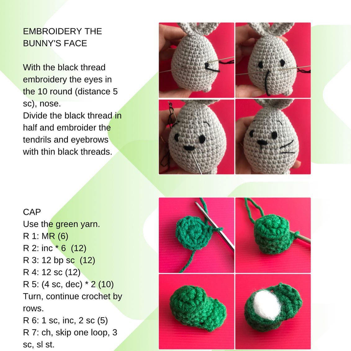 Cute Bunny Amigurumi Crochet Pattern for Beginners