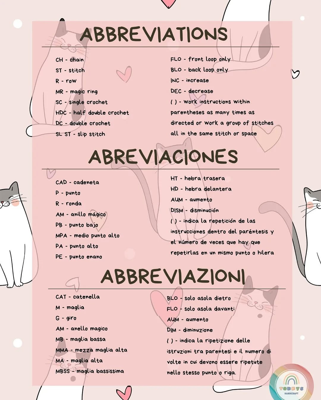 Cute Cat Shoulder Bag Crochet Pattern in Multiple Languages