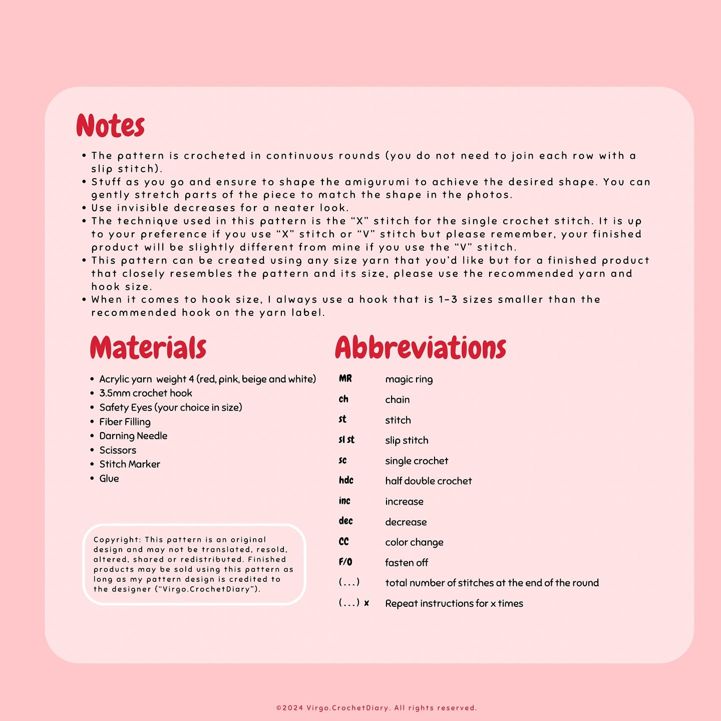 Cute Christmas Mouse Crochet Pattern with Santa Hat