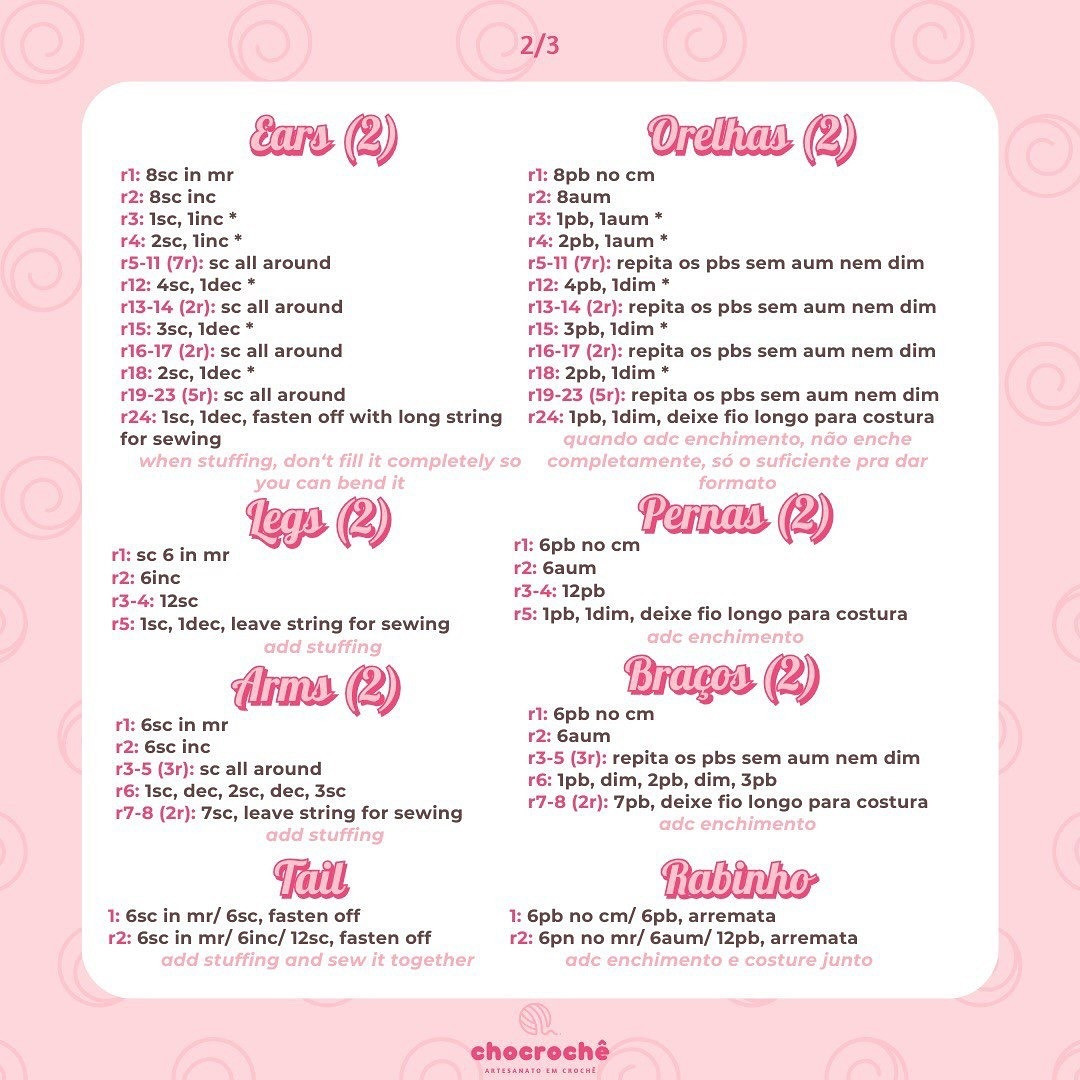 Cute Crochet Bunny with Blue Bow Free Pattern