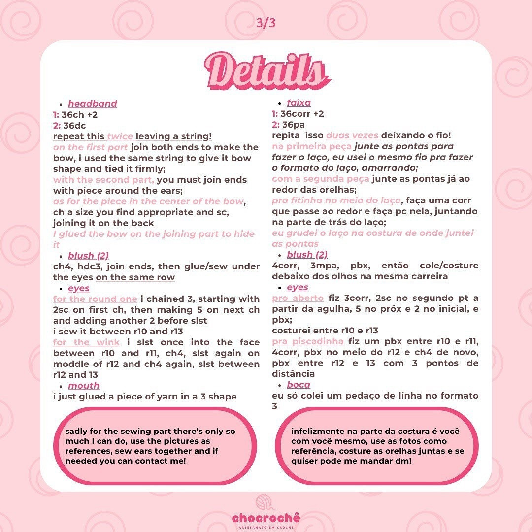 Cute Crochet Bunny with Blue Bow Free Pattern