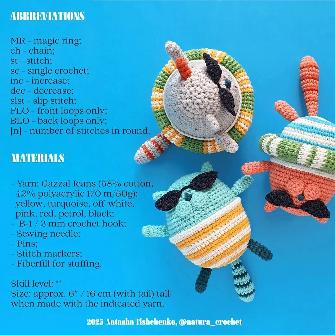 Cute Crochet Cat Pattern for Beginners: Bruce the Cat Amigurumi