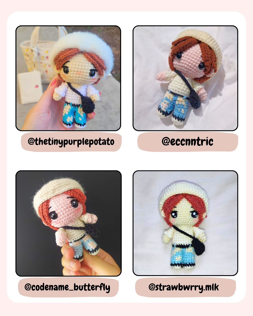 Cute Crochet Doll Pattern Inspired by Airport Fashion