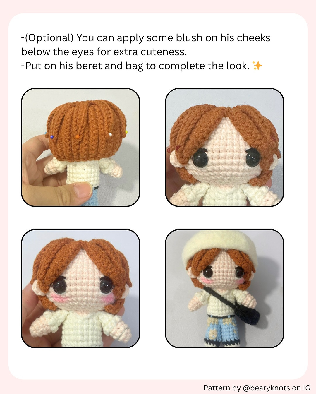 Cute Crochet Doll Pattern Inspired by Airport Fashion