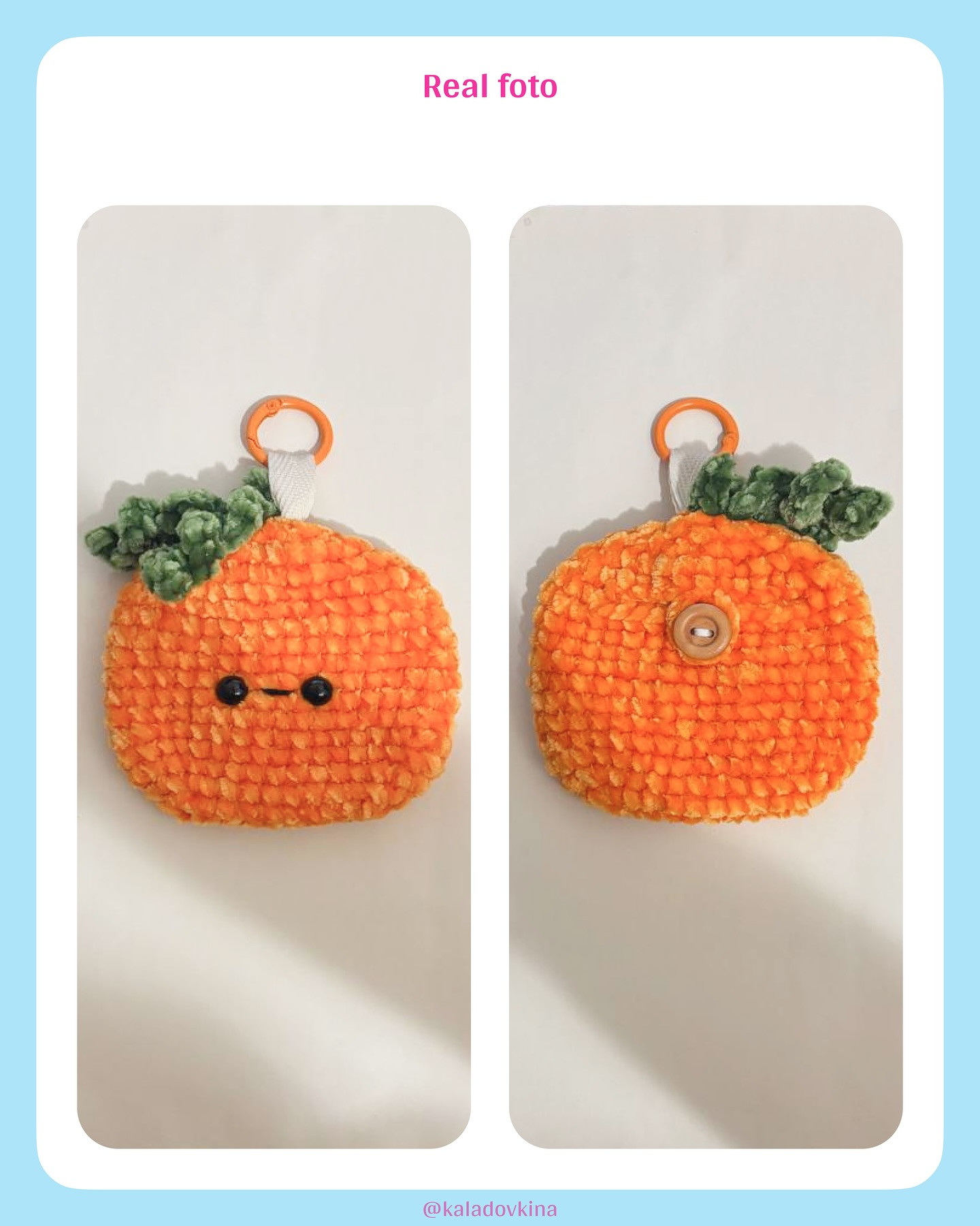 Cute Crochet Keychains Featuring Popular Cartoon Characters and Fruits