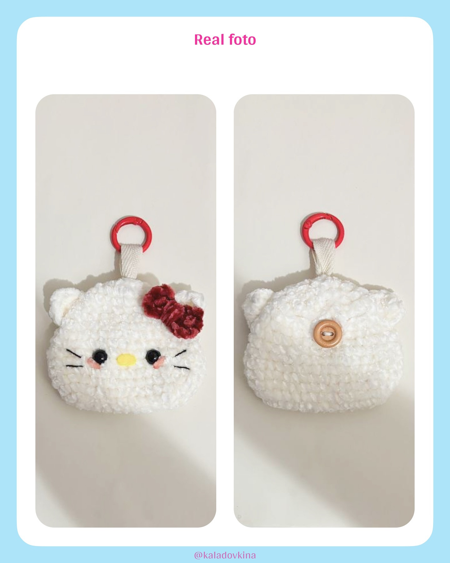 Cute Crochet Keychains Featuring Popular Cartoon Characters and Fruits