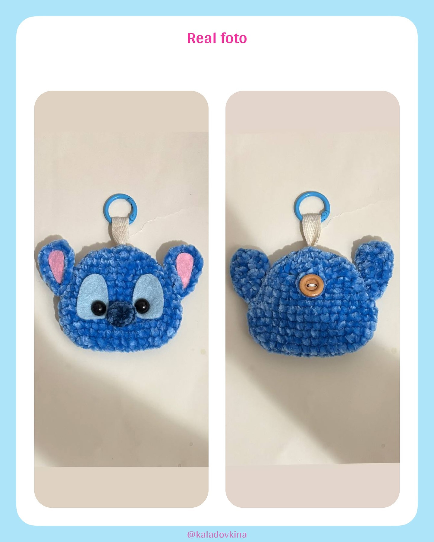 Cute Crochet Keychains Featuring Popular Cartoon Characters and Fruits