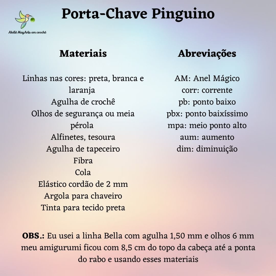 Cute Crochet Penguin Keychain Pattern for Beginners