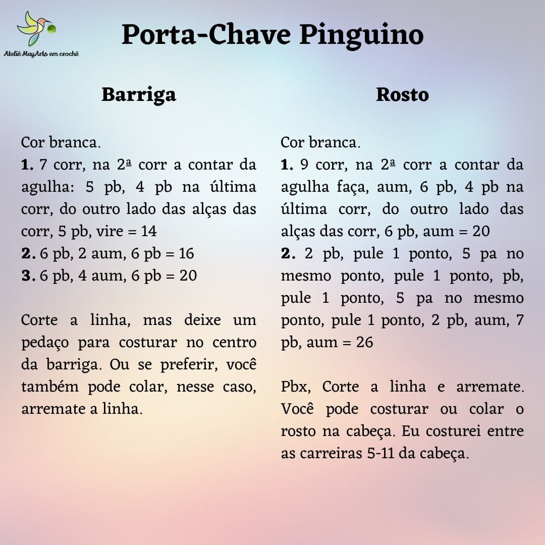 Cute Crochet Penguin Keychain Pattern for Beginners