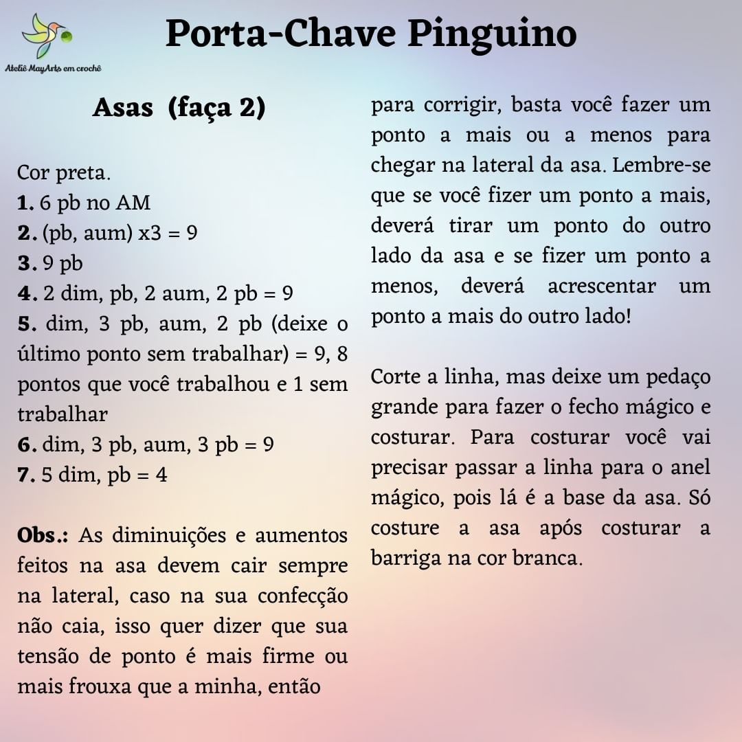 Cute Crochet Penguin Keychain Pattern for Beginners