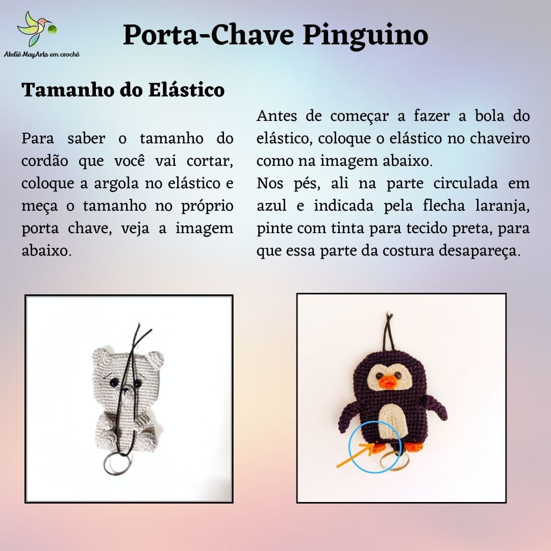 Cute Crochet Penguin Keychain Pattern for Beginners