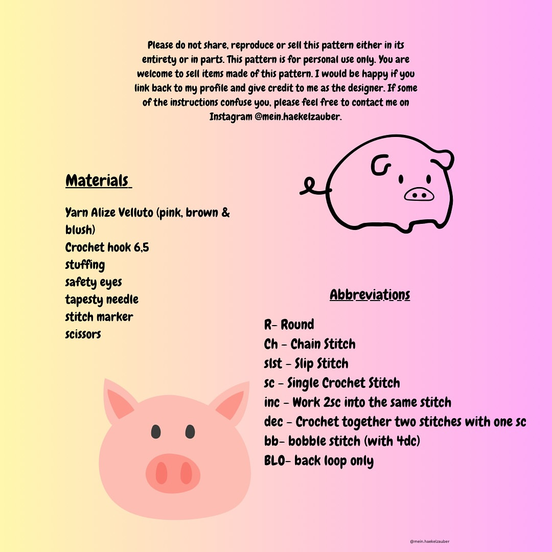 Cute Crochet Pig Pattern: Mr. Bacon and Ms. Krispy Free Tutorial