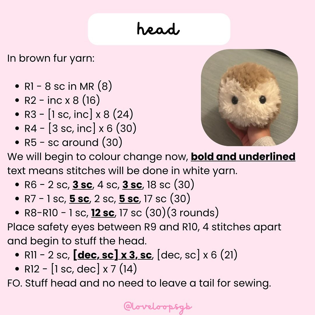 Cute Crochet Plush Monkey Free Pattern Tutorial