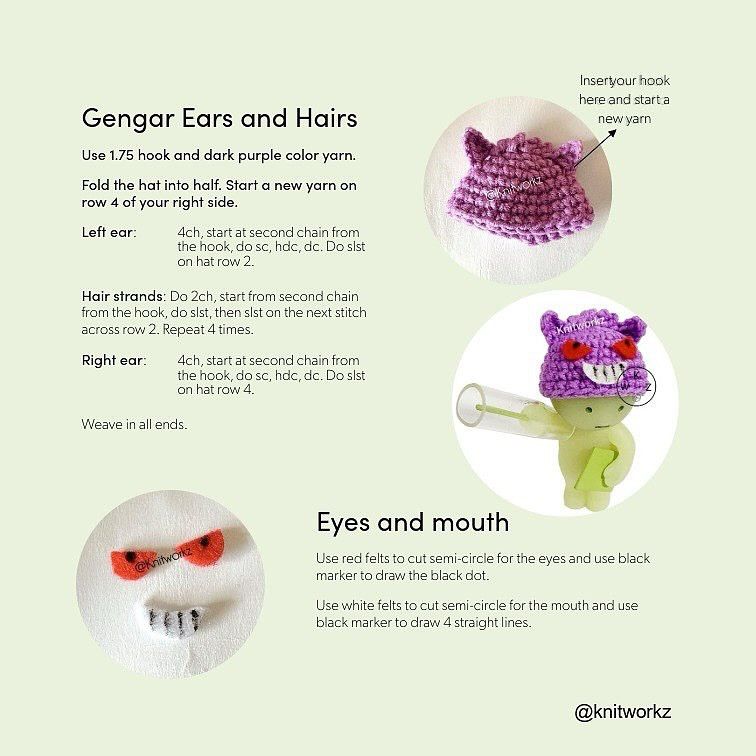 Cute Crochet Pokemon Hats: Free Patterns for Smiski Figures