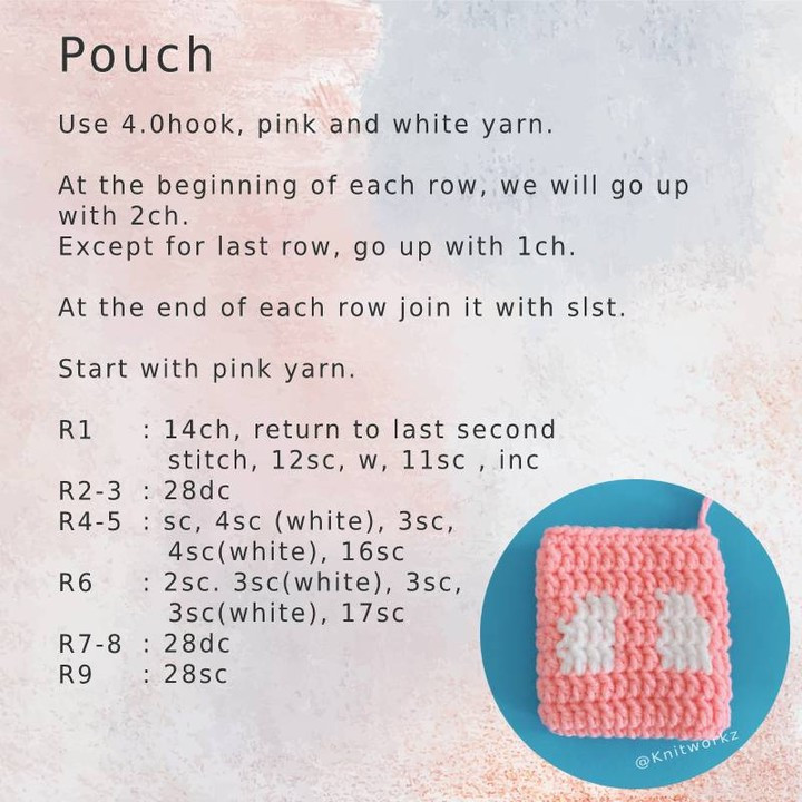 Cute Crochet ShellieMay Pouch Pattern for Beginners