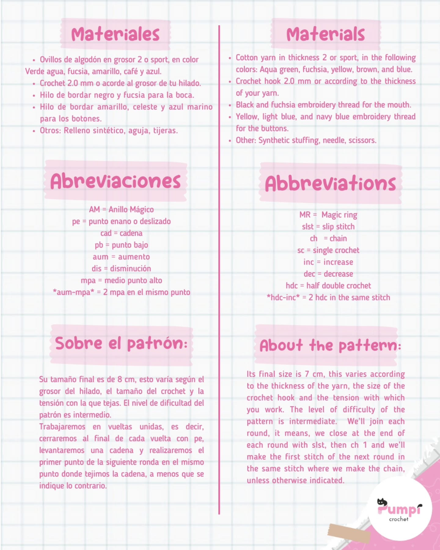 Cute Crochet Skrump Amigurumi Pattern Free to Download