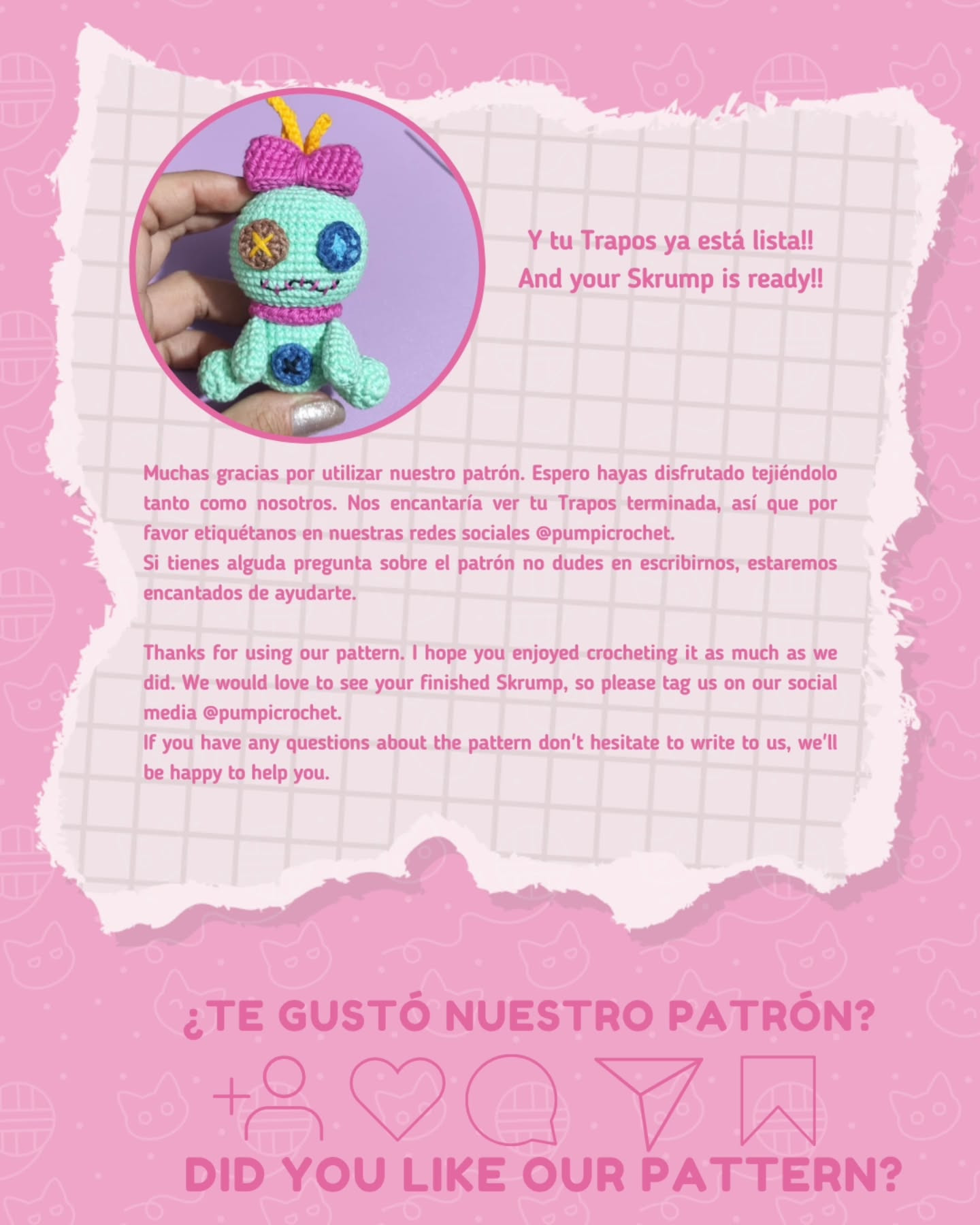 Cute Crochet Skrump Amigurumi Pattern Free to Download