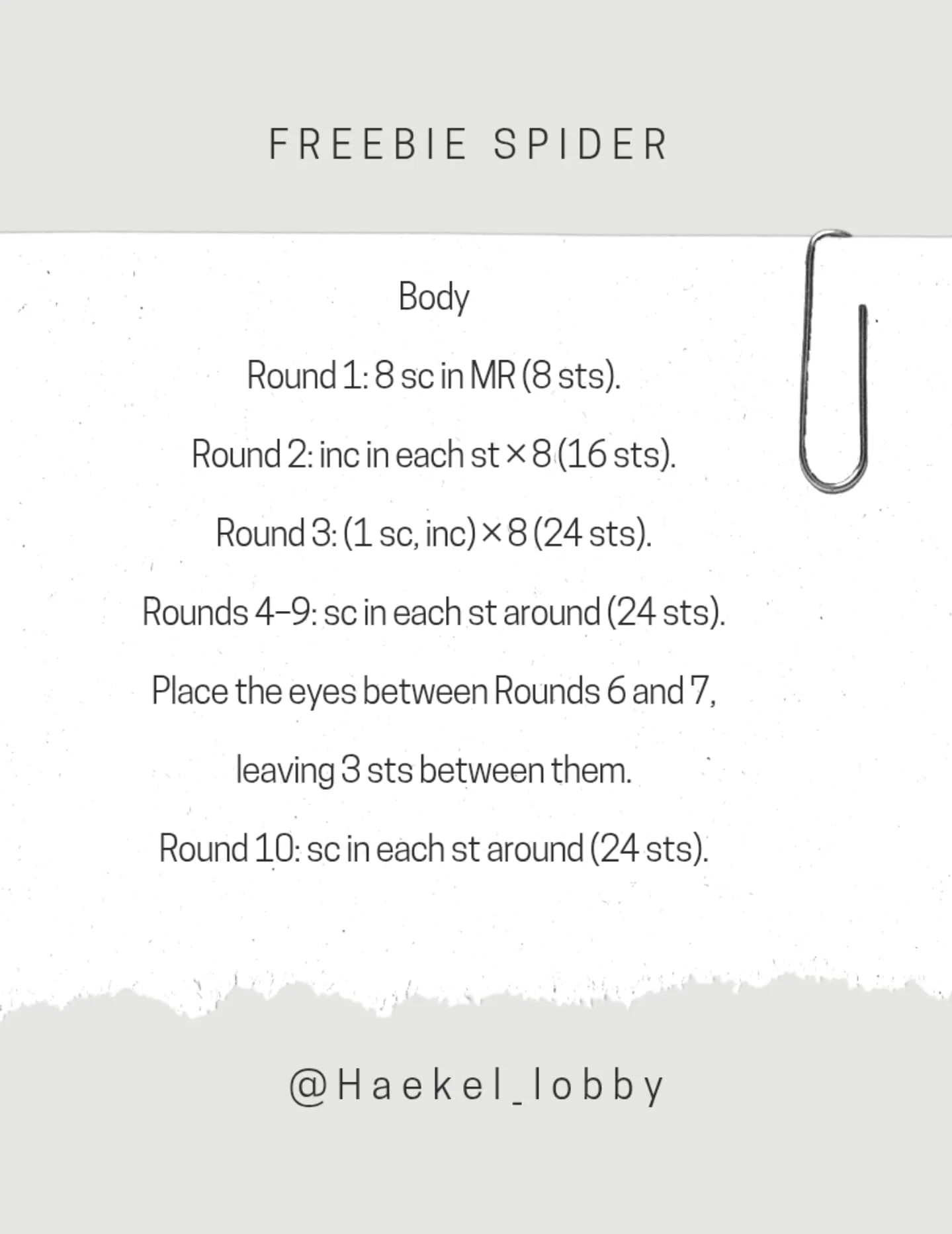 Cute Crochet Spider Amigurumi Pattern for Beginners