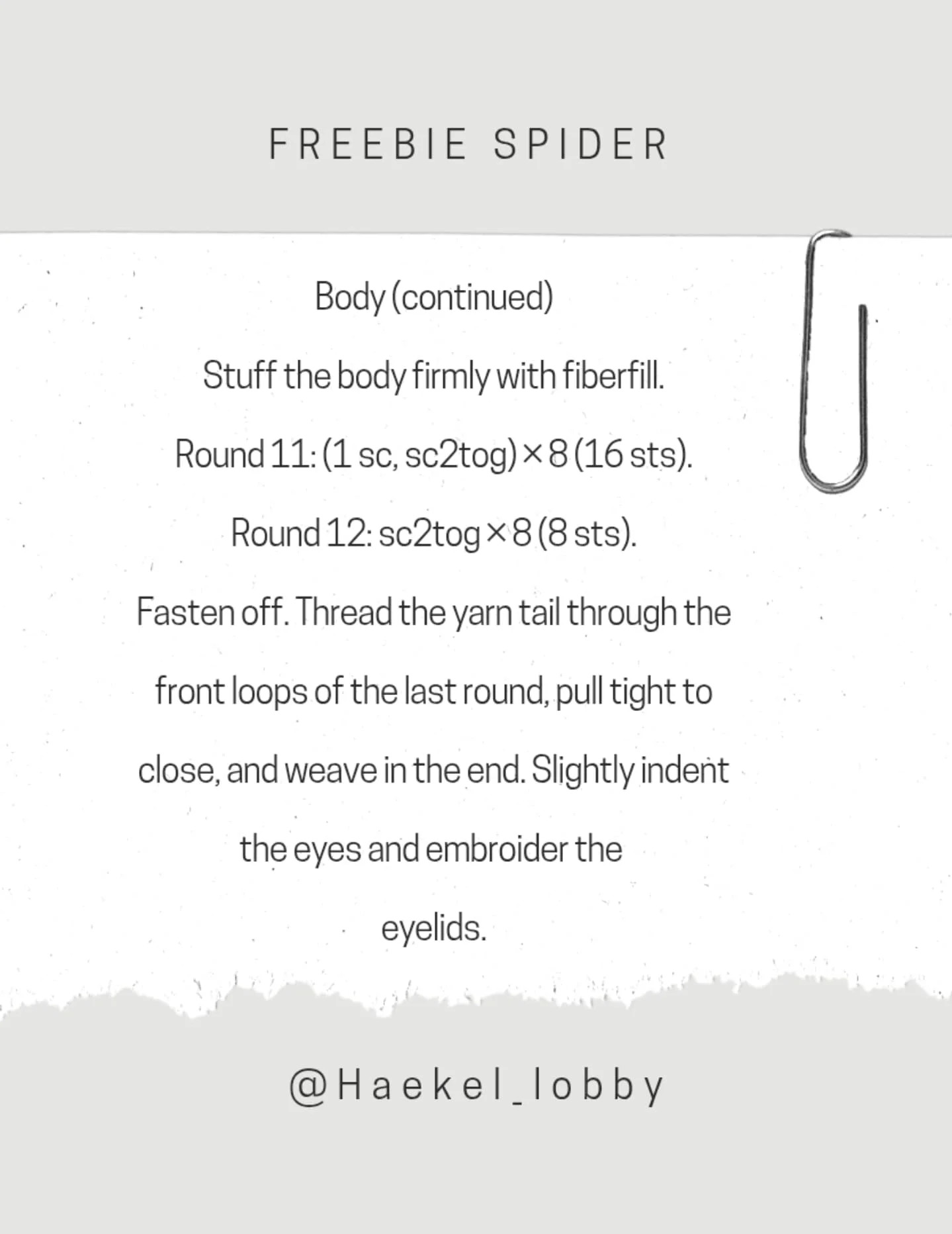 Cute Crochet Spider Amigurumi Pattern for Beginners