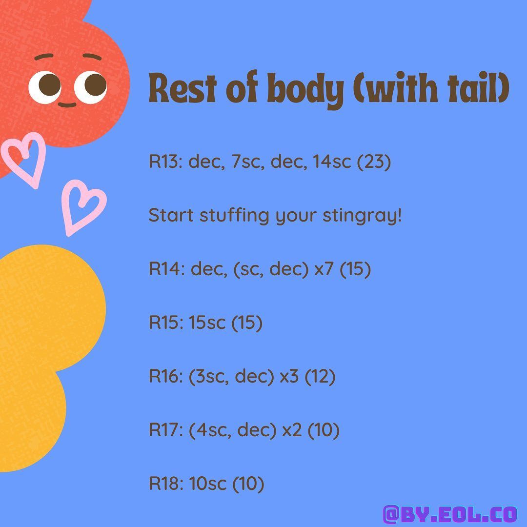 Cute Crochet Stingray Pattern: DIY Your Own Plush Toy