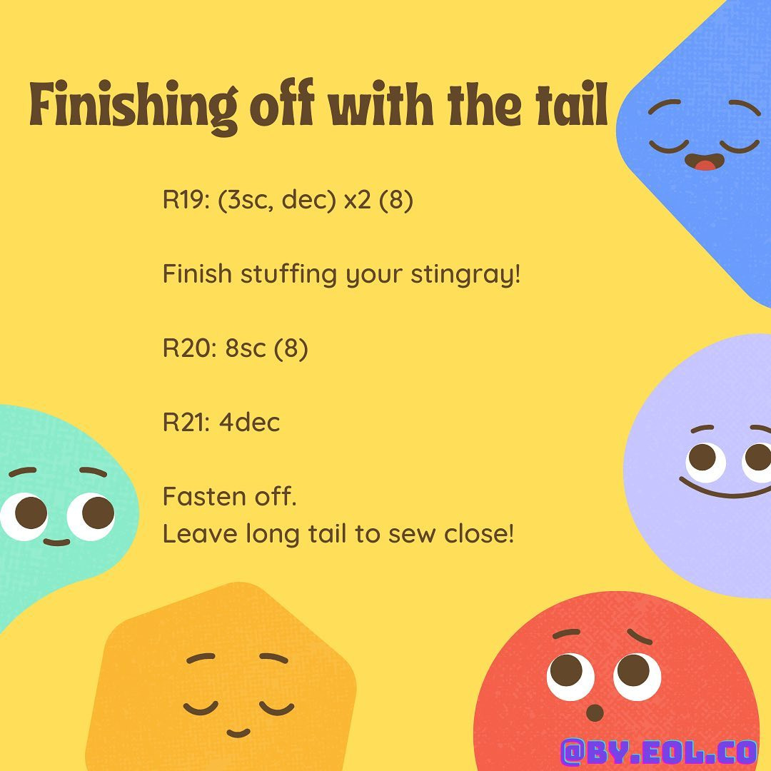 Cute Crochet Stingray Pattern: DIY Your Own Plush Toy