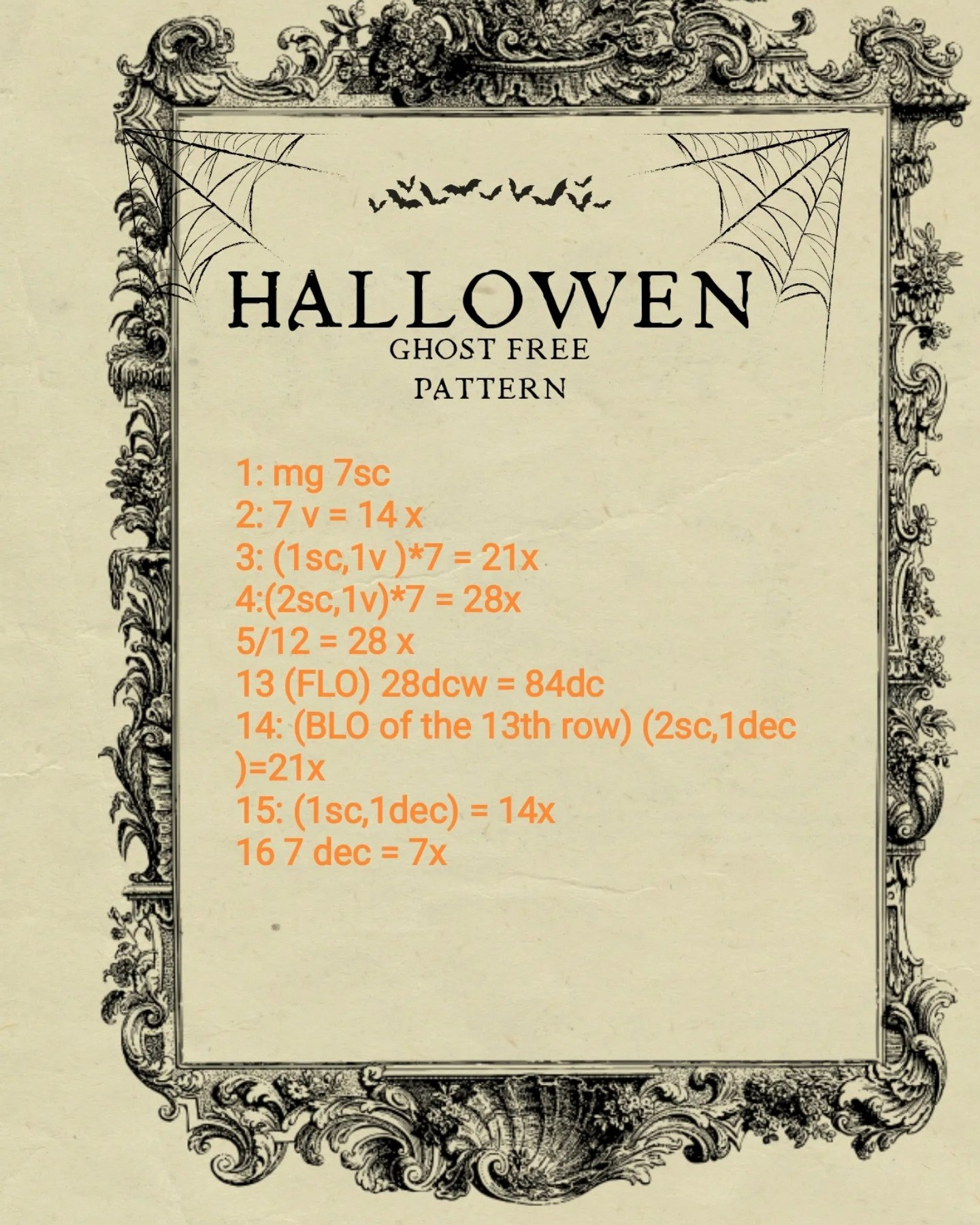 Cute Halloween Ghost Crochet Pattern for Beginners