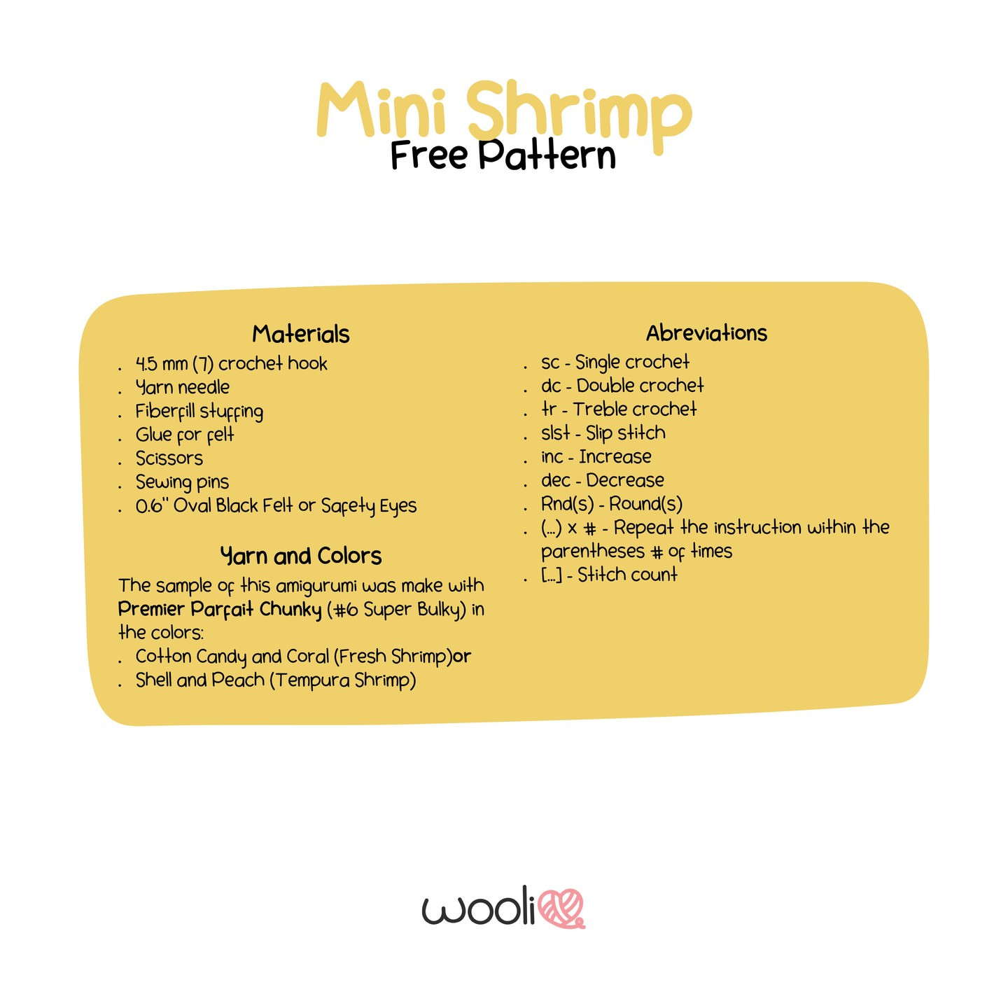 Cute Mini Shrimp Crochet Pattern for Beginners