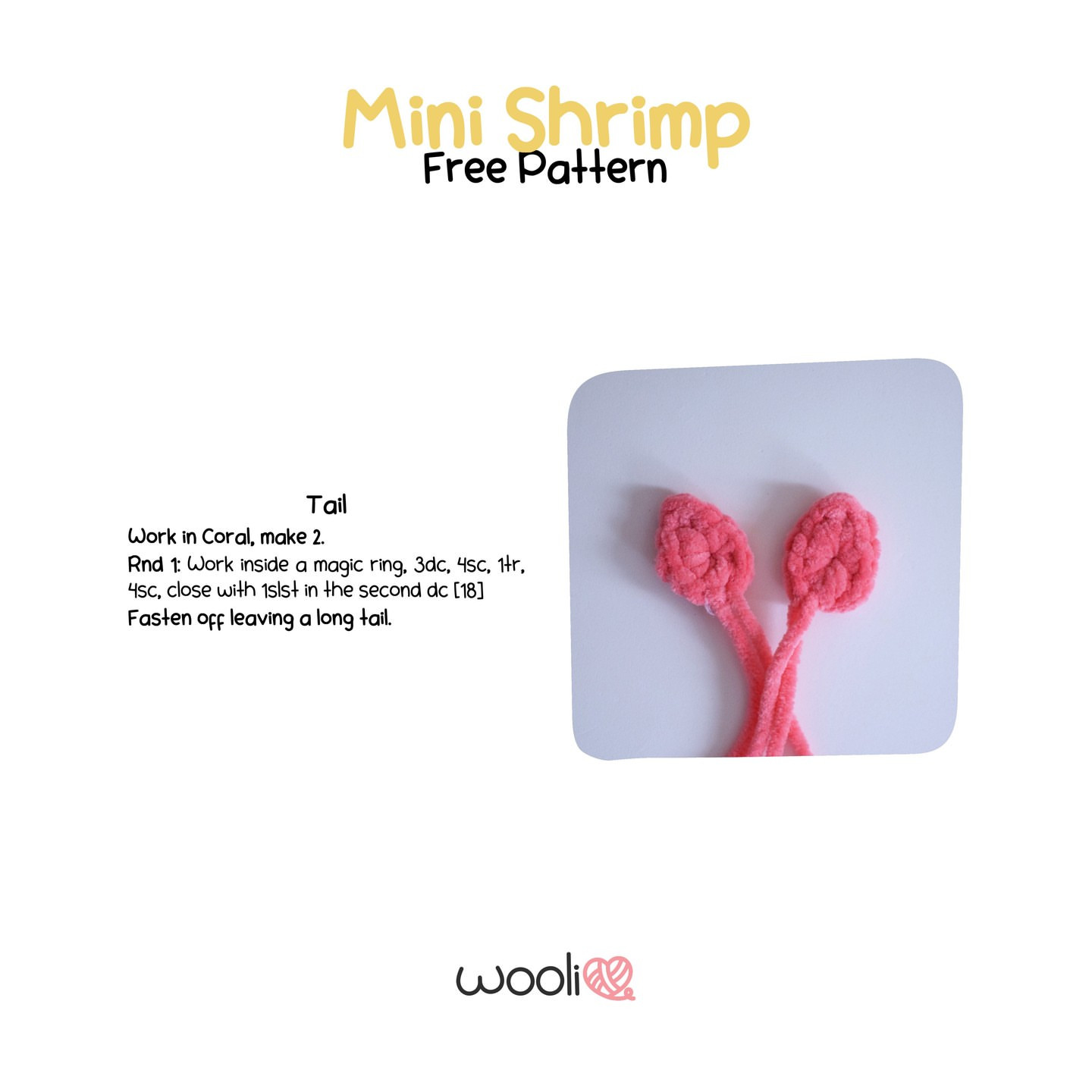 Cute Mini Shrimp Crochet Pattern for Beginners