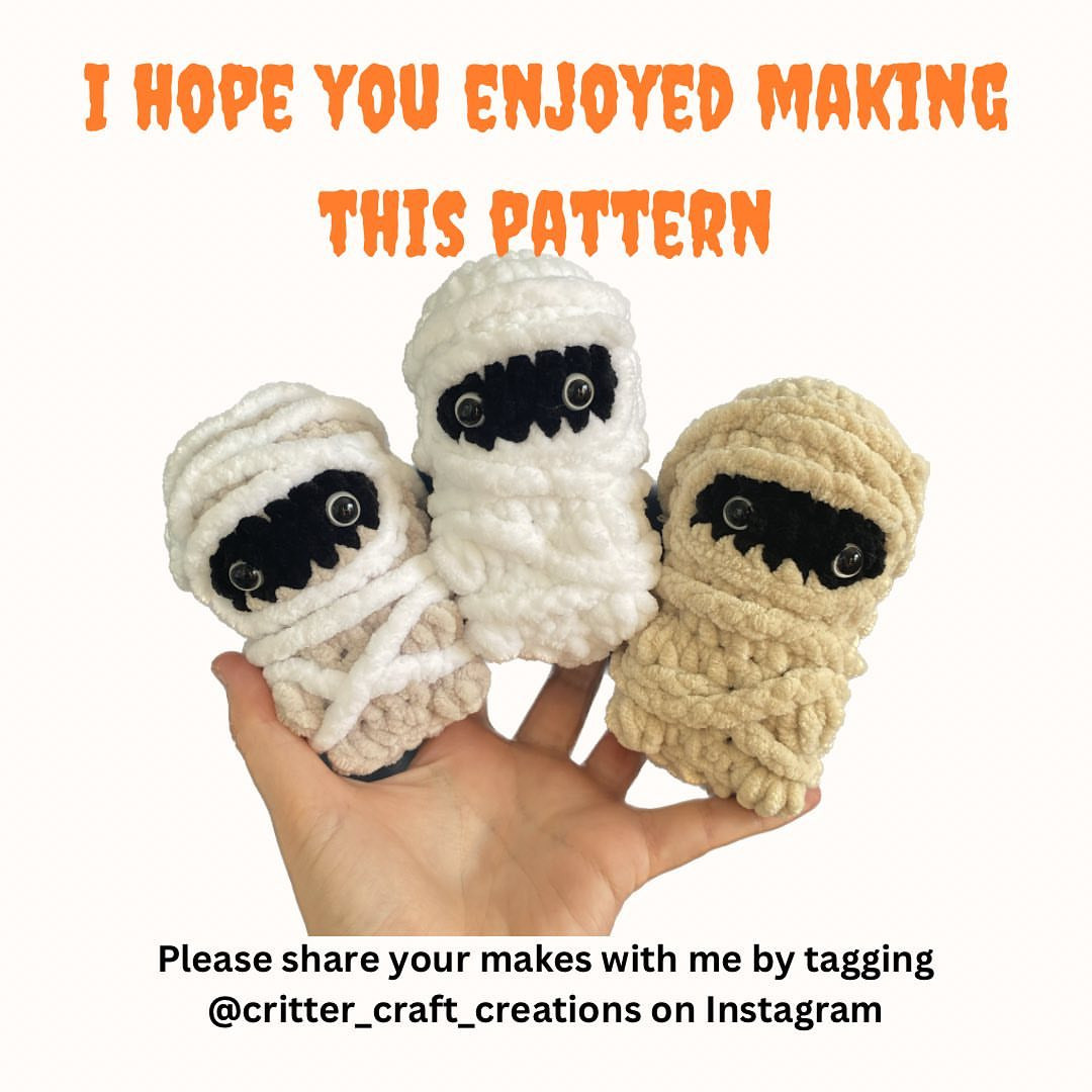 Cute Mummy Crochet Patterns for Halloween Fun