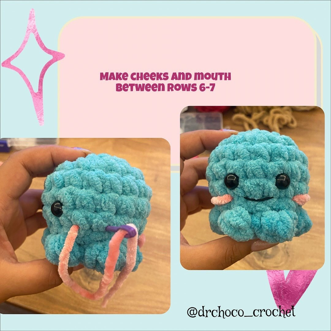 Cute No-Sew Crochet Plushie Free Pattern for Beginners
