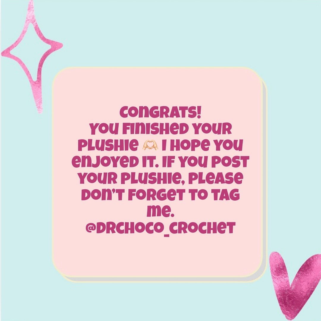 Cute No-Sew Crochet Plushie Free Pattern for Beginners