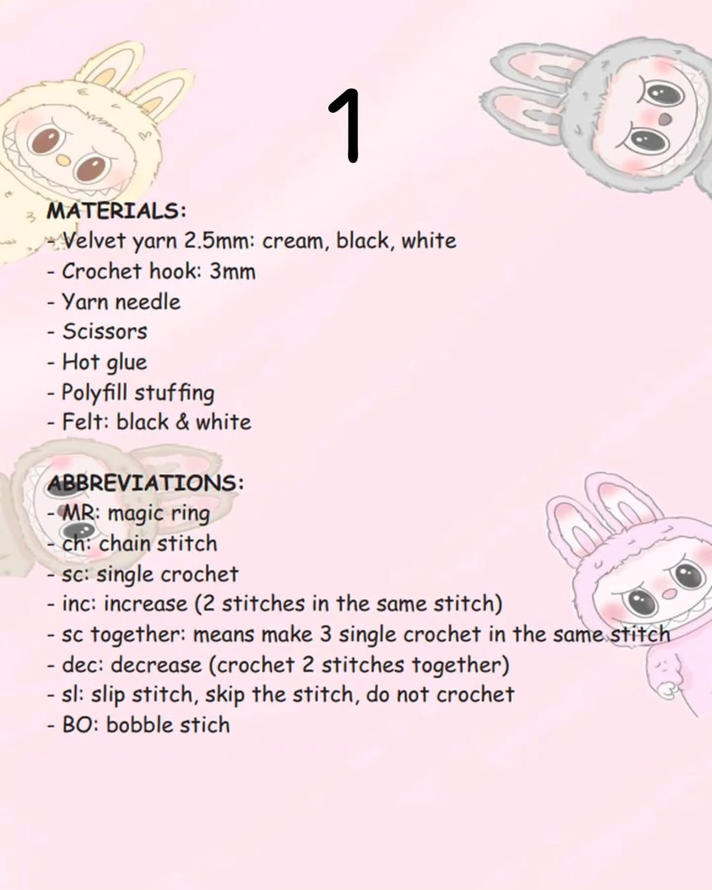 Cute Skeleton Bunny Amigurumi Crochet Pattern Free Download