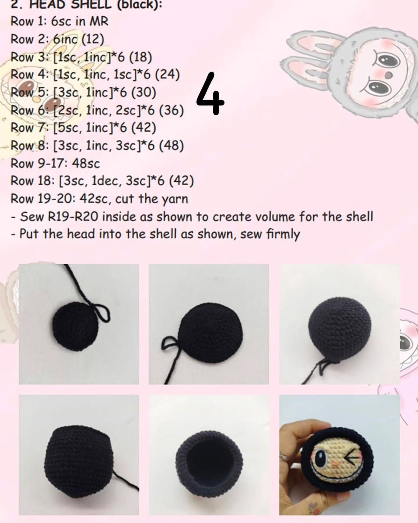 Cute Skeleton Bunny Amigurumi Crochet Pattern Free Download