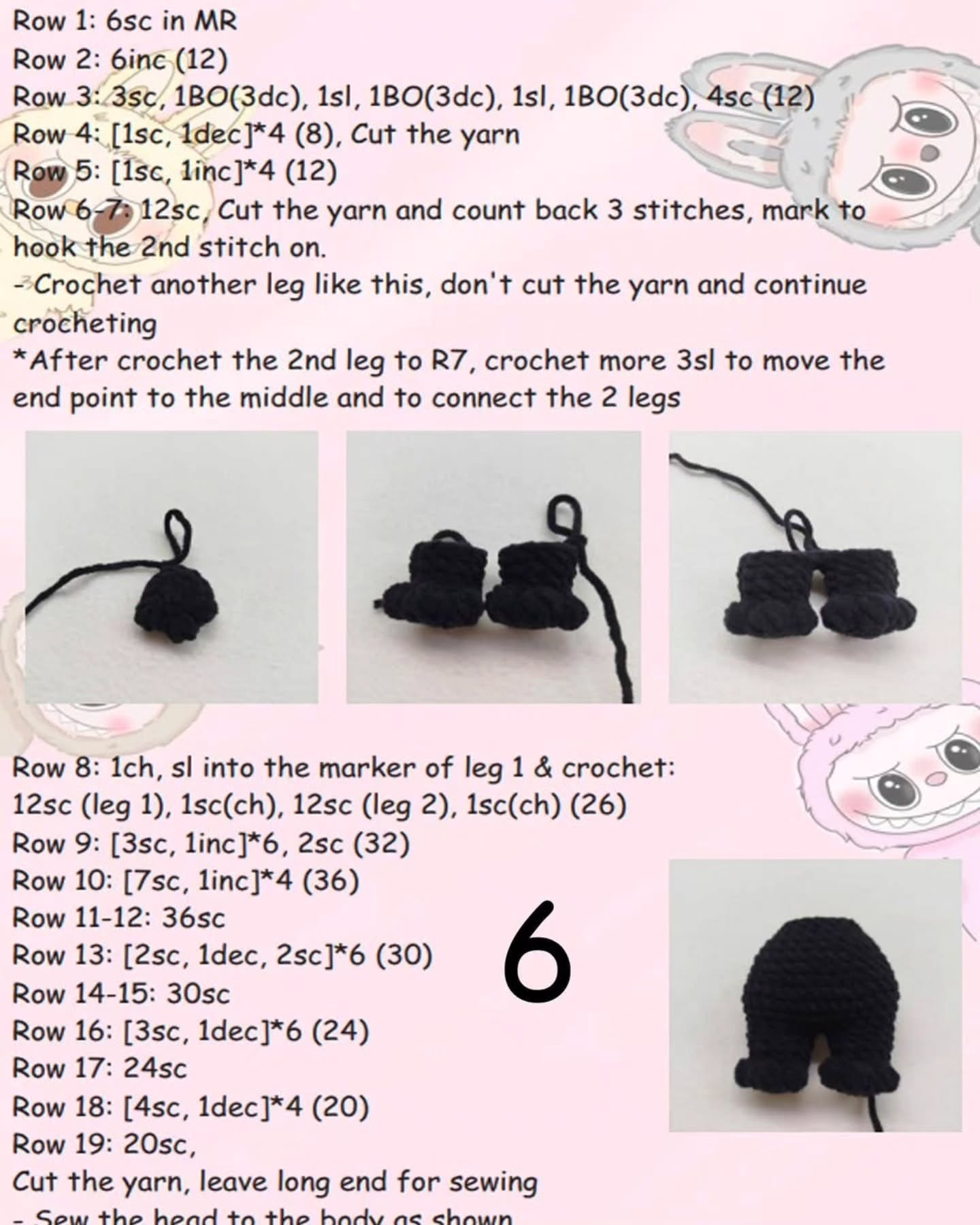 Cute Skeleton Bunny Amigurumi Crochet Pattern Free Download