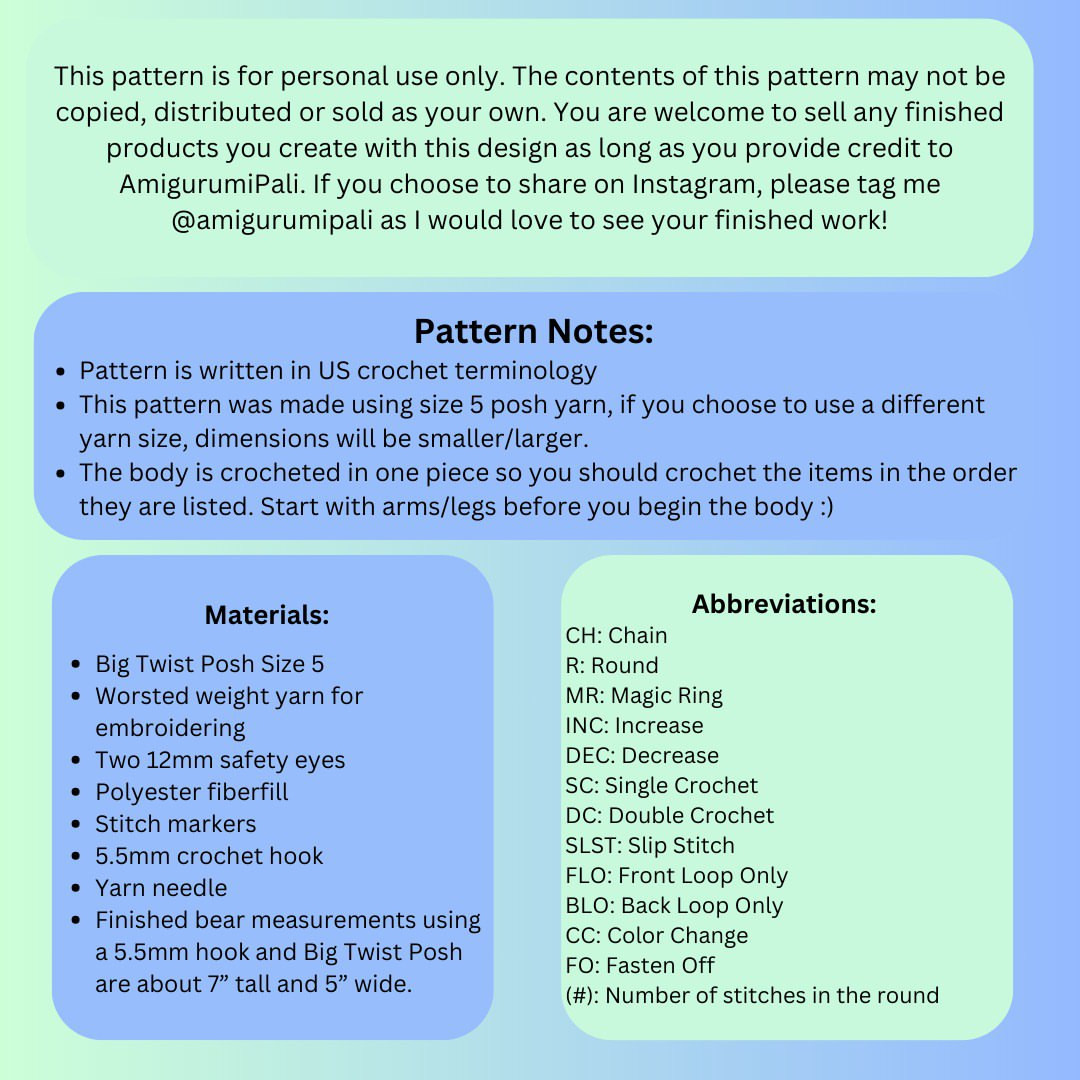 Cute Sweater Bear Crochet Pattern for Beginners to Try