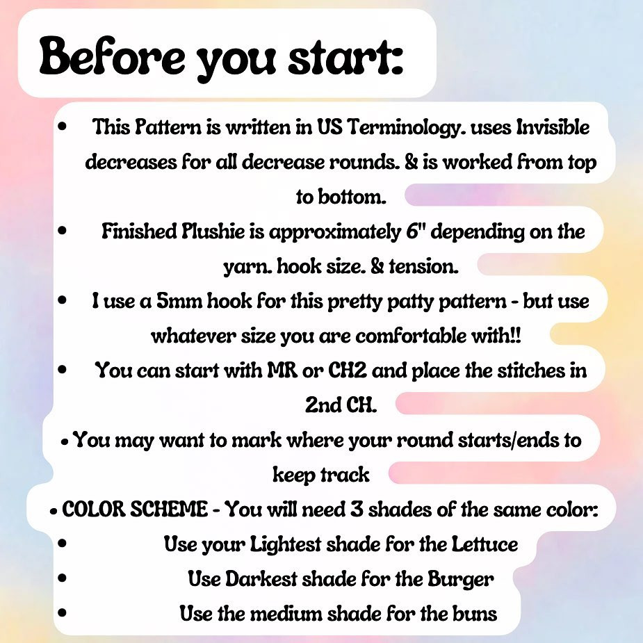 Easy and Fun Pretty Patties Crochet Pattern Tutorial