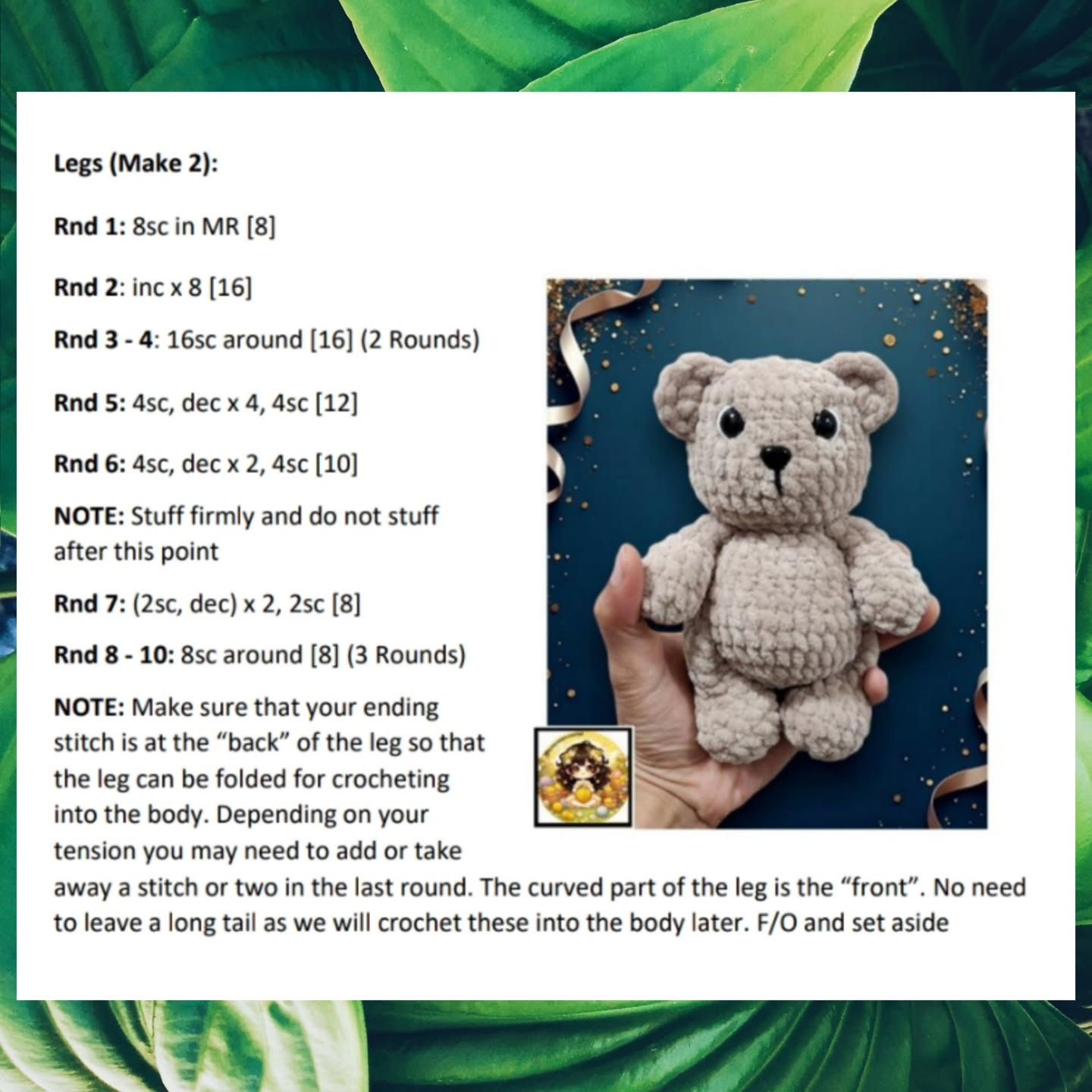 Easy No Sew Crochet Bear Pattern for Beginners
